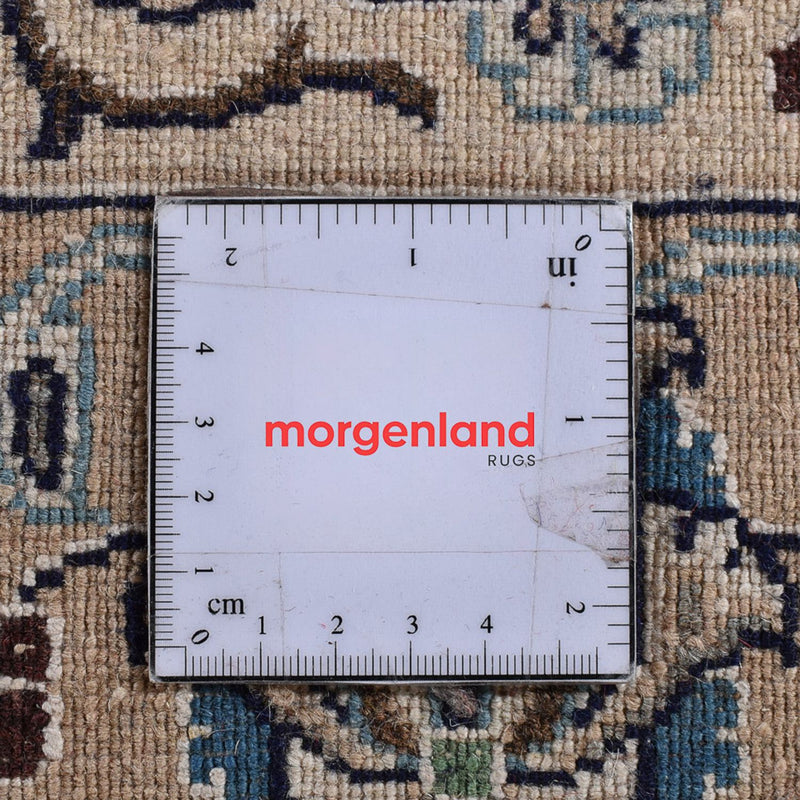 Dywan perski - Nain - Królewski - 605 x 403 cm - kremowy