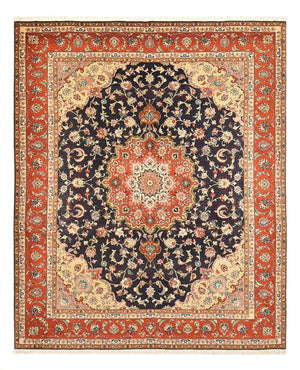 Dywan perski - Tabriz - Królewski - 255 x 205 cm - ciemnoniebieski