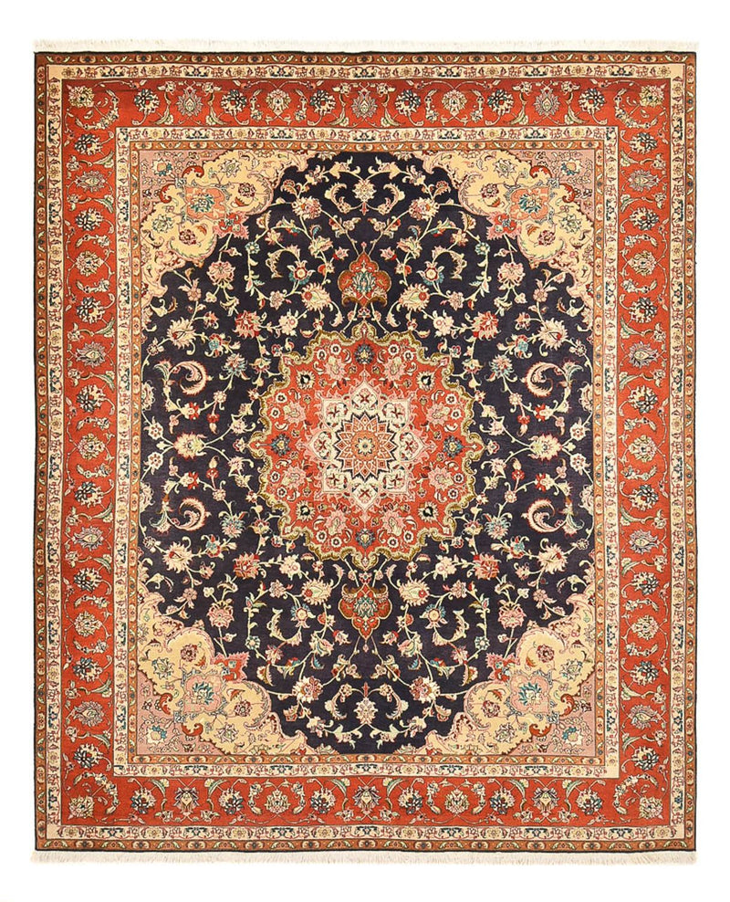 Dywan perski - Tabriz - Królewski - 255 x 205 cm - ciemnoniebieski