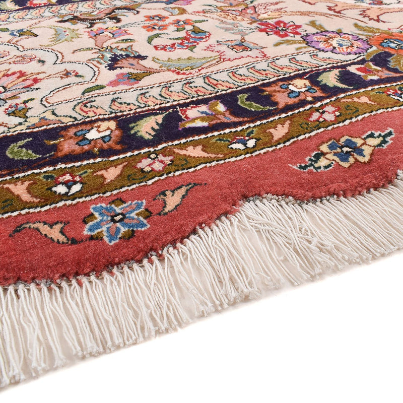 Dywan perski - Tabriz - Premium okrągły  - 300 x 300 cm - czerwony