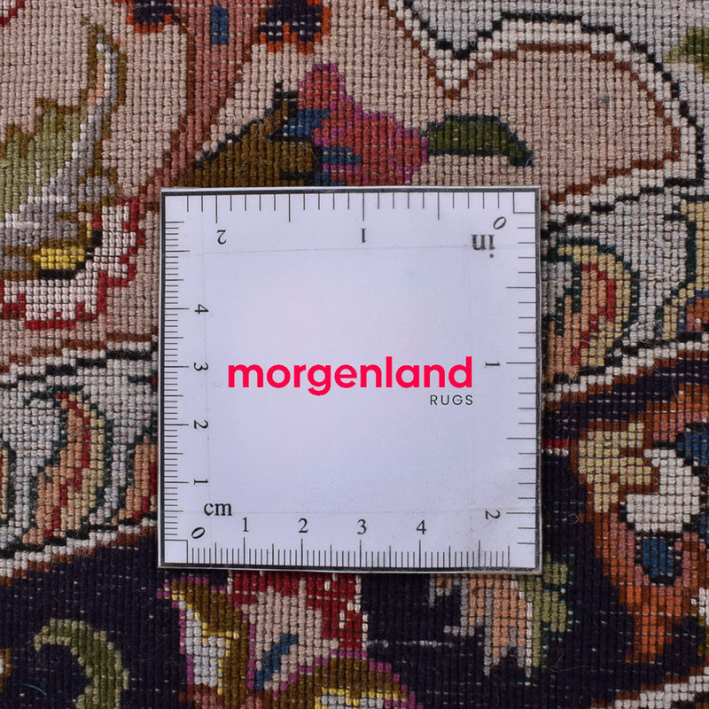 Dywan perski - Tabriz - Premium okrągły  - 300 x 300 cm - czerwony