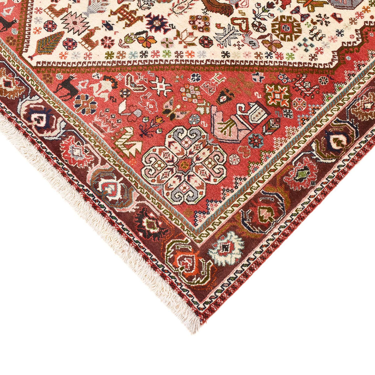 Dywan Gabbeh - Kashkuli perski - 200 x 150 cm - kremowy