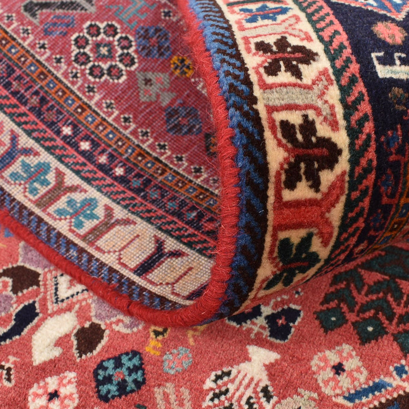 Biegacz Dywan Gabbeh - Kashkuli perski - 296 x 80 cm - czerwony