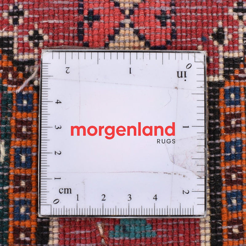 Biegacz Dywan Gabbeh - Kashkuli perski - 296 x 80 cm - czerwony