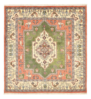 Perski dywan - Nomadyczny kwadratowy  - 208 x 198 cm - zielona