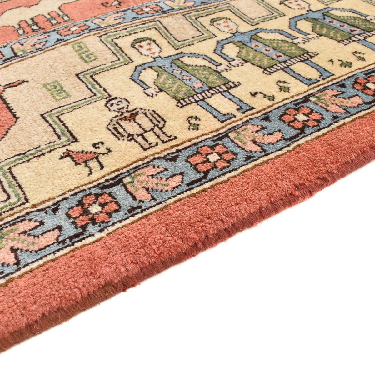 Perski dywan - Nomadyczny kwadratowy  - 208 x 198 cm - zielona