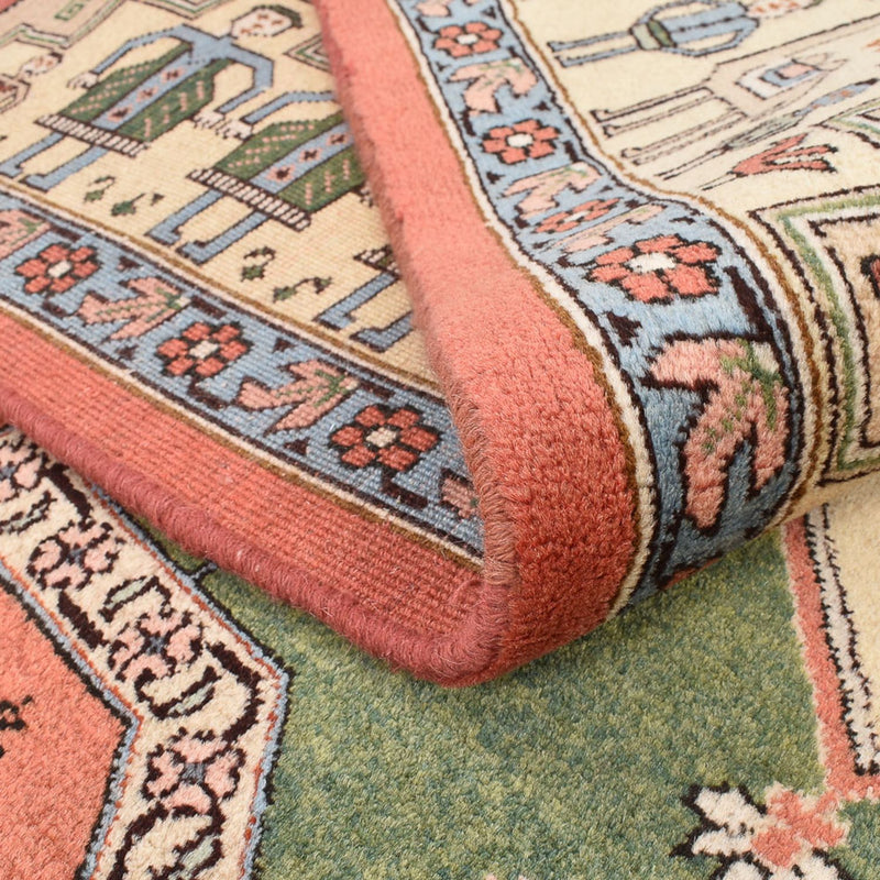 Perski dywan - Nomadyczny kwadratowy  - 208 x 198 cm - zielona