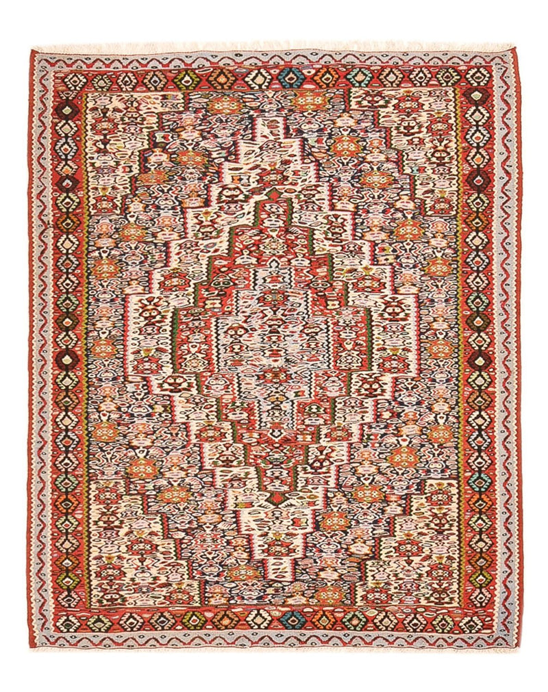 Dywan Kelim - Orientalny - 150 x 118 cm - terakota
