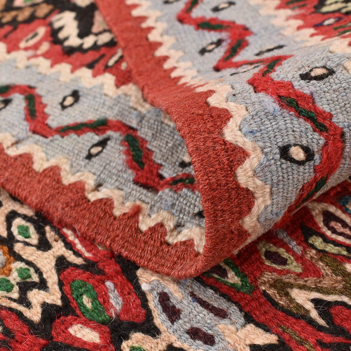 Dywan Kelim - Orientalny - 150 x 118 cm - terakota