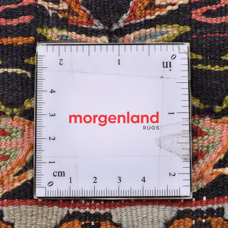 Dywan Kelim - Orientalny kwadratowy  - 147 x 130 cm - czerwony