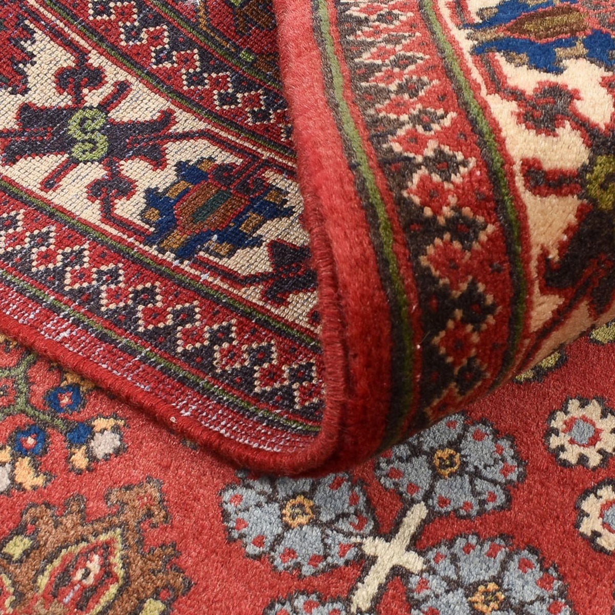 Perski dywan - Nomadyczny - 167 x 112 cm - czerwony