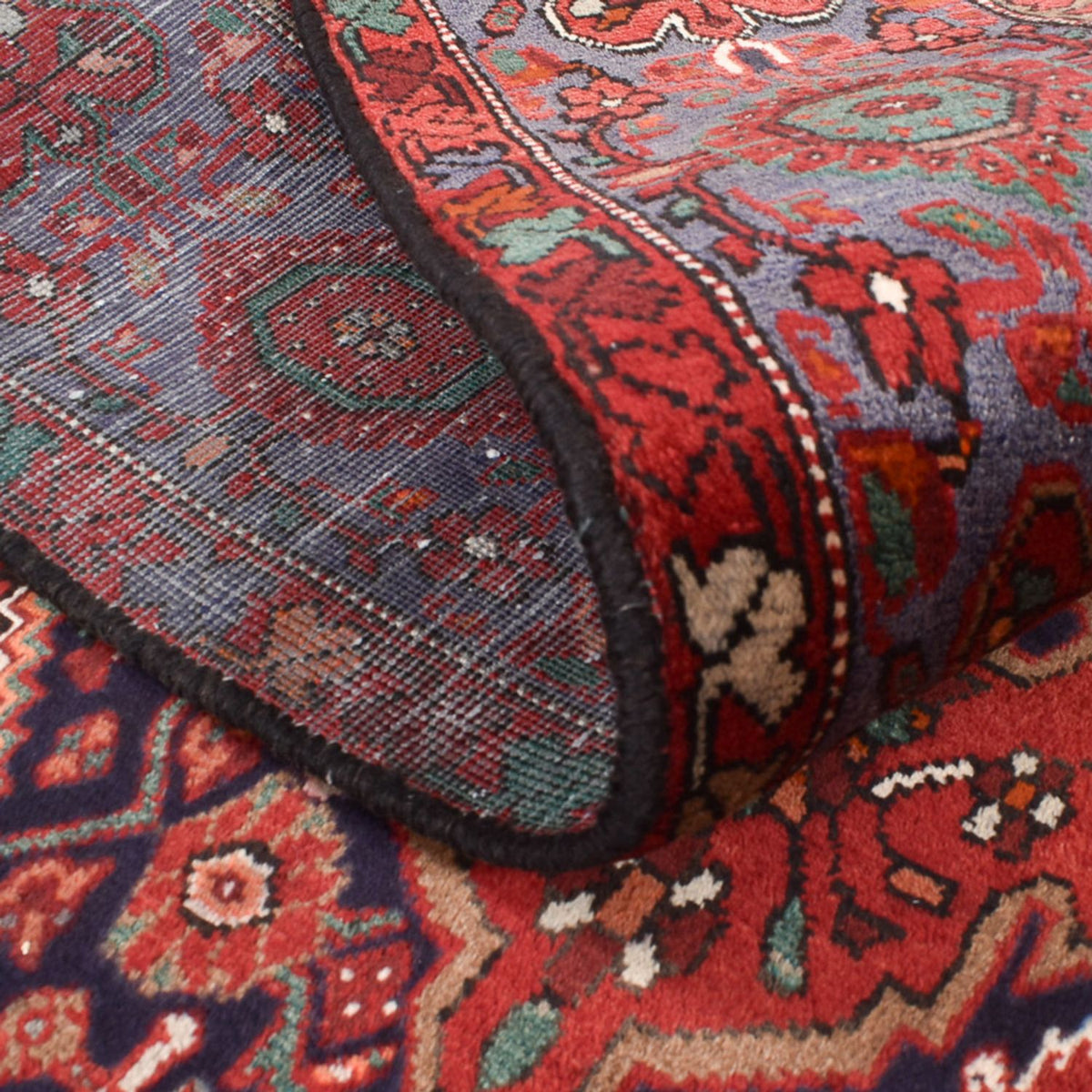 Perski dywan - Nomadyczny - 216 x 136 cm - czerwony