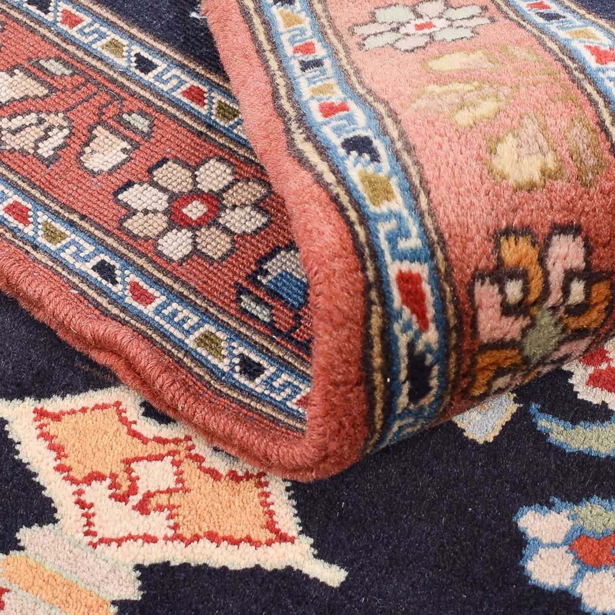 Perski dywan - Nomadyczny - 173 x 114 cm - ciemnoniebieski