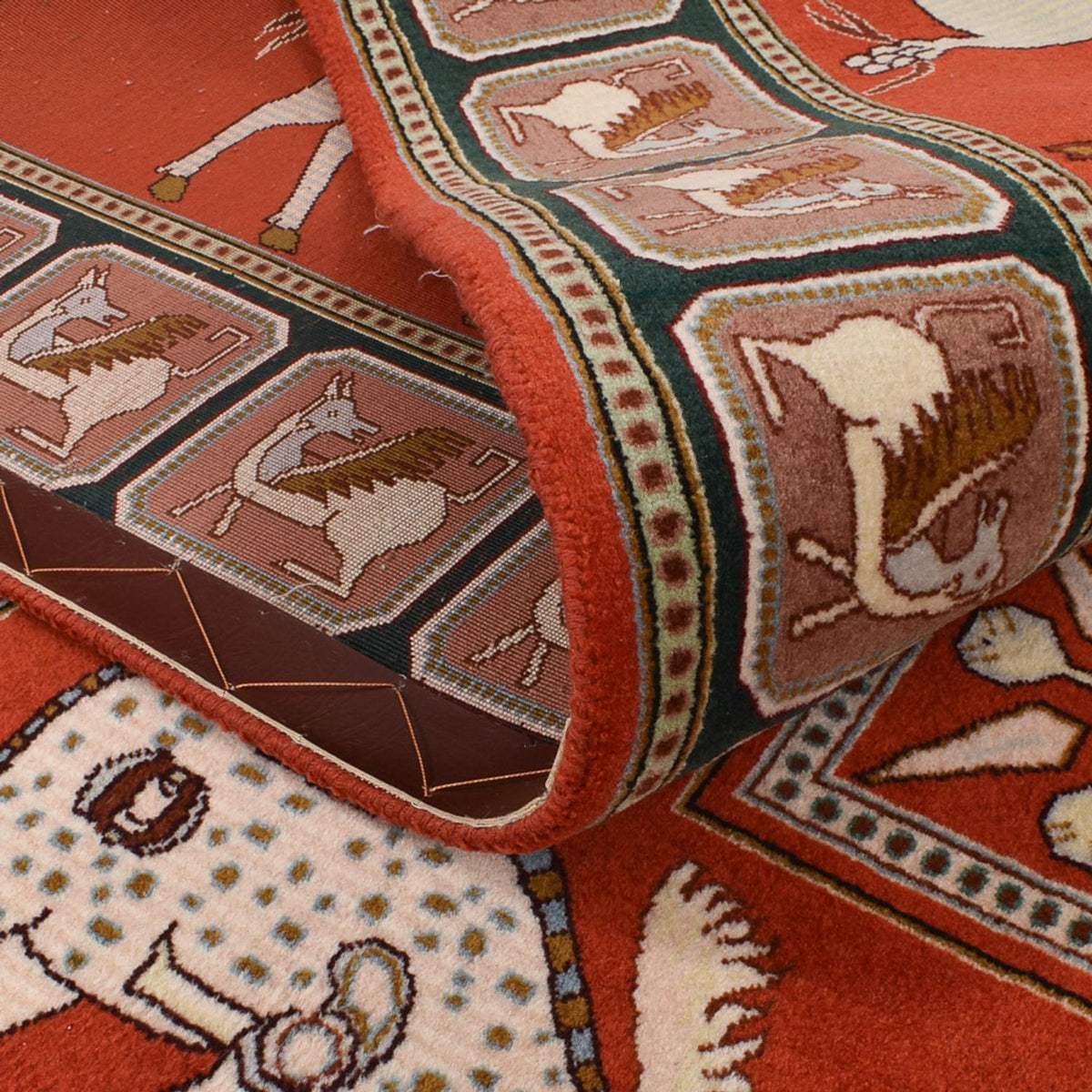 Dywan perski - Tabriz - Królewski kwadratowy  - 255 x 245 cm - wielokolorowy