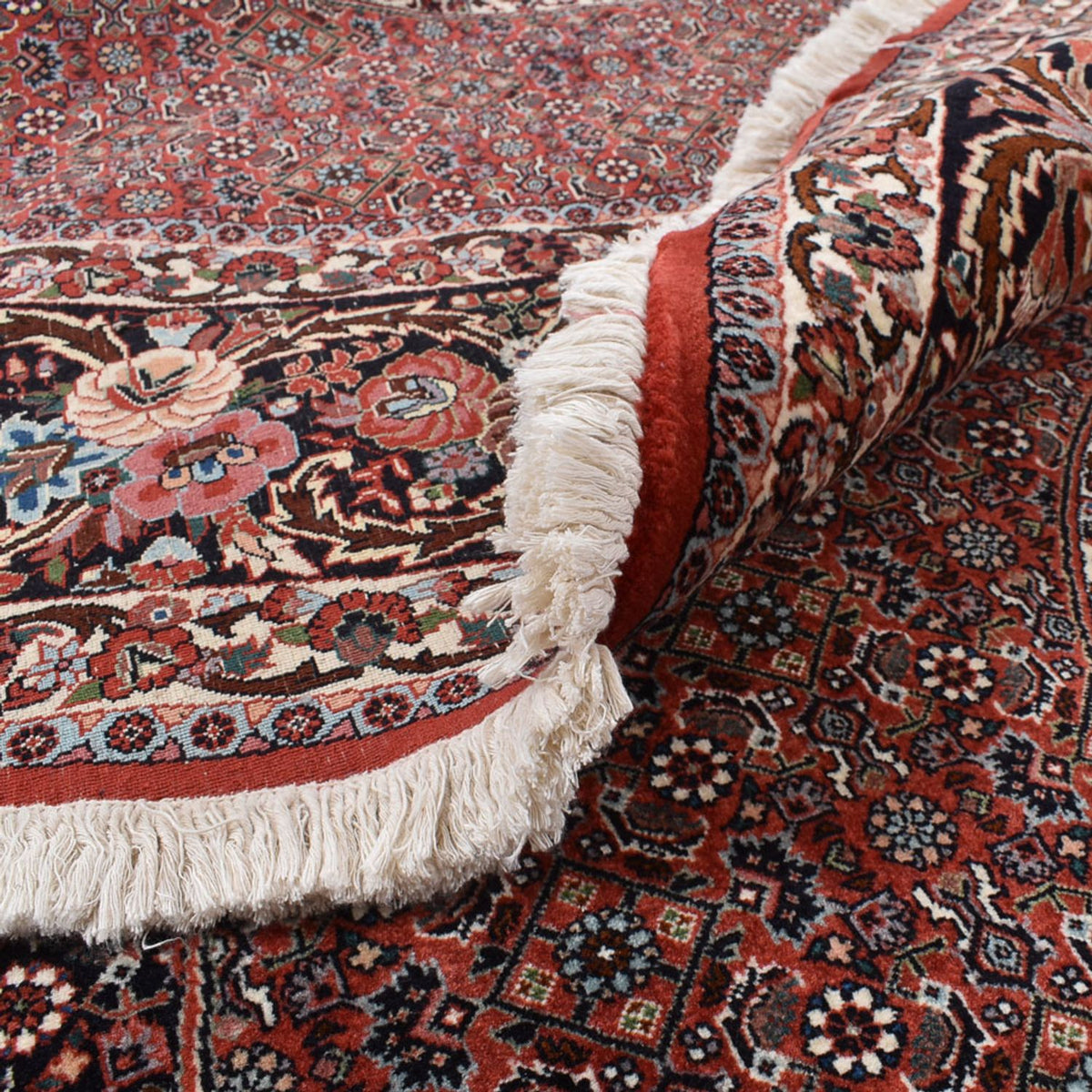 Dywan perski - Bijar okrągły  - 400 x 400 cm - rdza