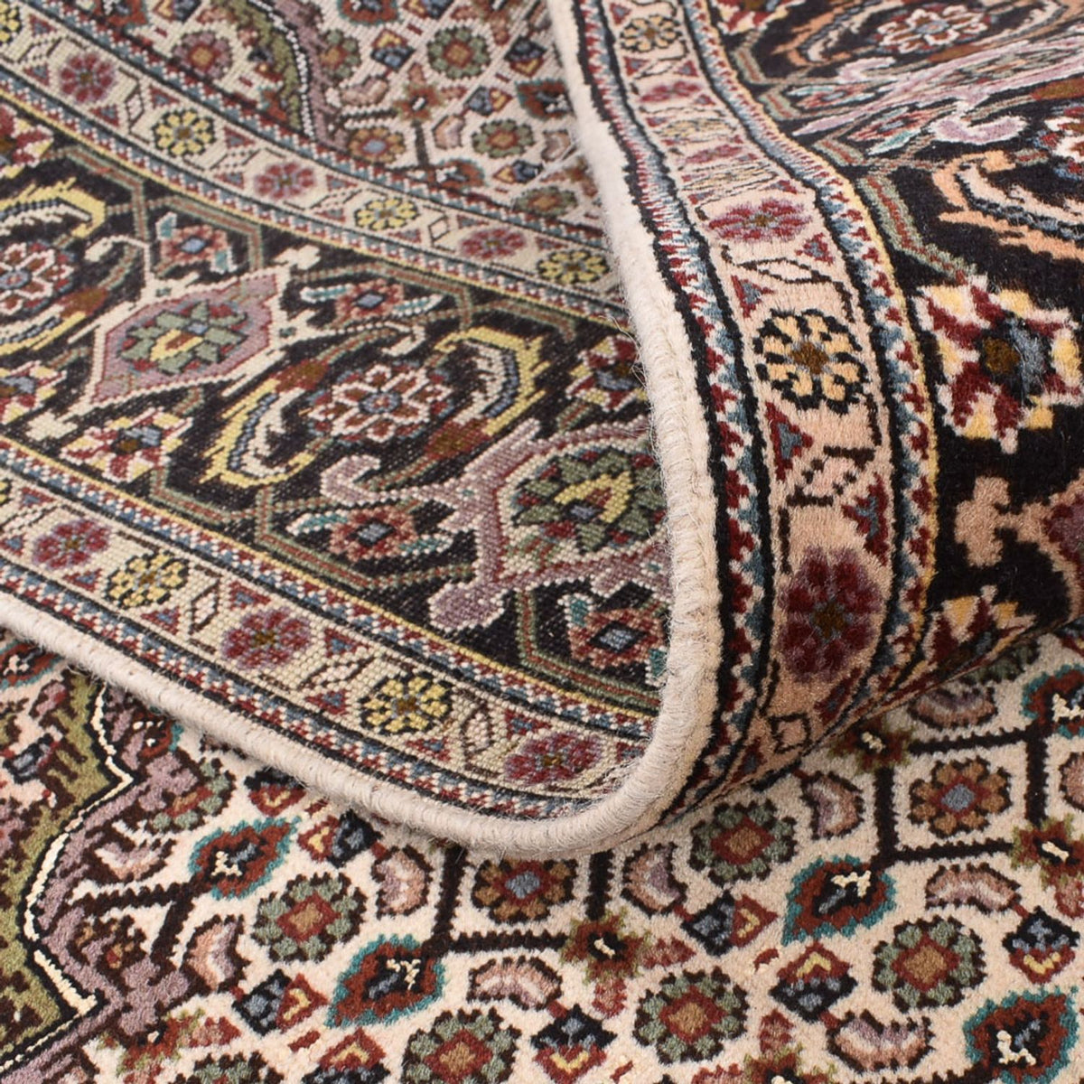 Dywan perski - Tabriz - Królewski kwadratowy  - 212 x 200 cm - brązowy