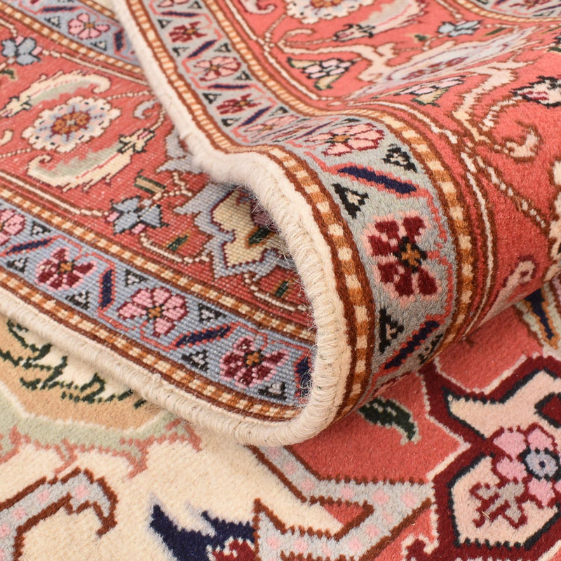 Dywan perski - Tabriz - Królewski kwadratowy  - 216 x 195 cm - kremowy