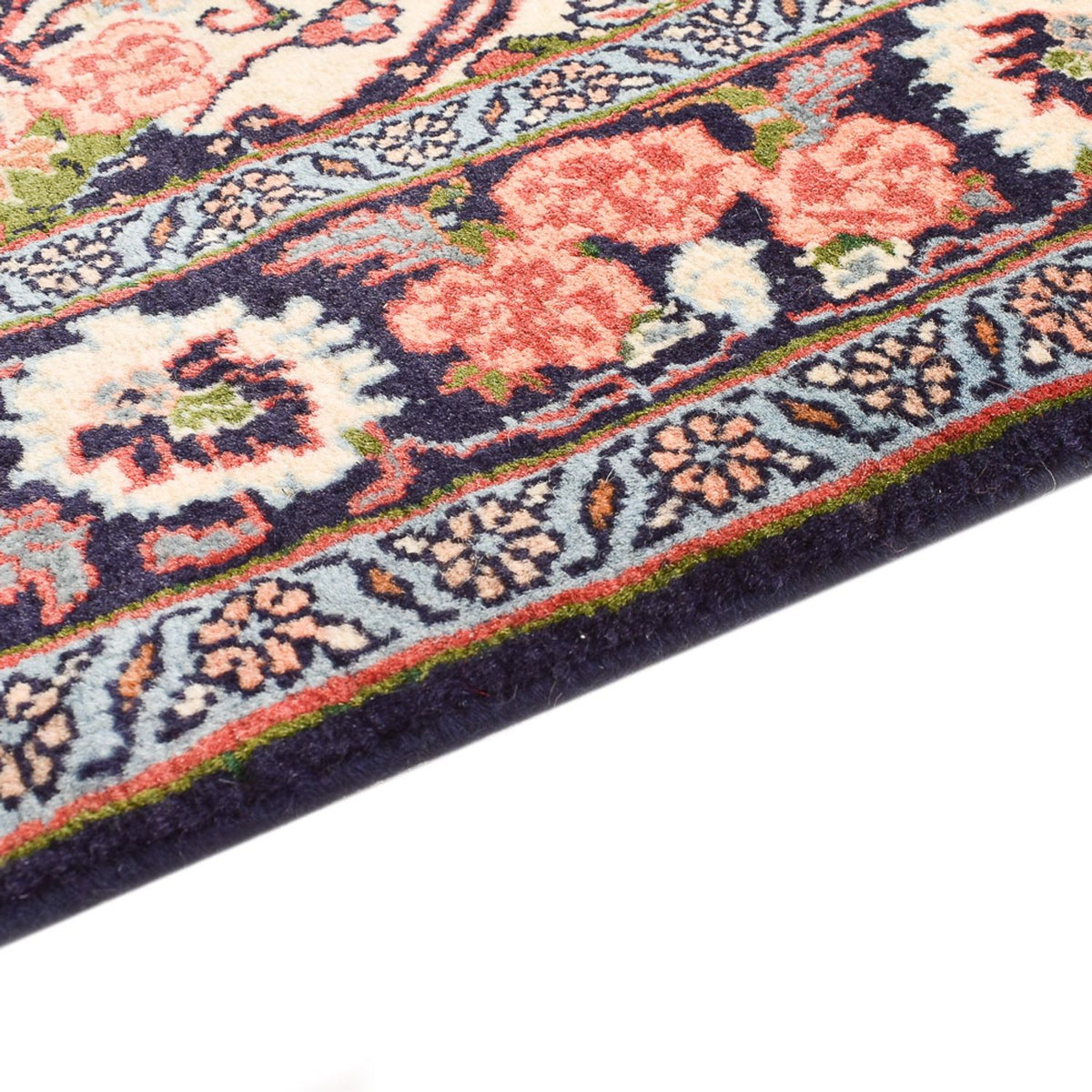 Biegacz Dywan perski - Bijar - 196 x 82 cm - kremowy