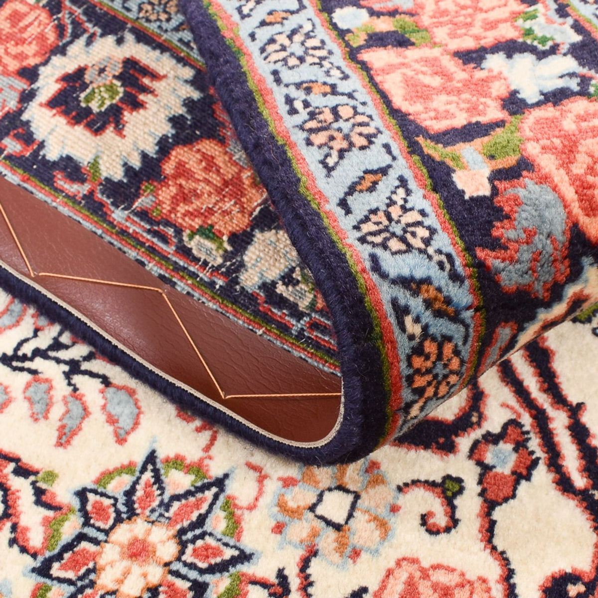 Biegacz Dywan perski - Bijar - 196 x 82 cm - kremowy