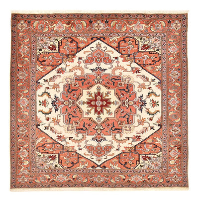 Dywan perski - Tabriz - Królewski kwadratowy  - 207 x 205 cm - kremowy
