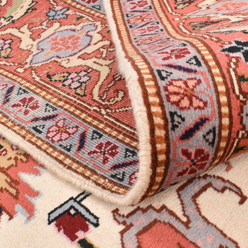 Dywan perski - Tabriz - Królewski kwadratowy  - 207 x 205 cm - kremowy