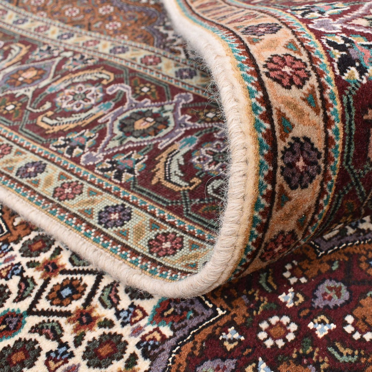 Dywan perski - Tabriz - Królewski kwadratowy  - 203 x 200 cm - piaskowy