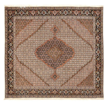 Dywan perski - Tabriz - Królewski kwadratowy  - 206 x 202 cm - jasnobrązowy