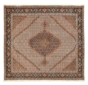 Dywan perski - Tabriz - Królewski kwadratowy  - 206 x 202 cm - jasnobrązowy