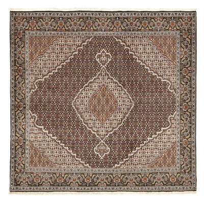 Dywan perski - Tabriz - Królewski kwadratowy  - 207 x 205 cm - brązowy