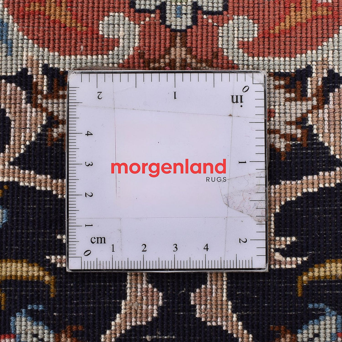 Biegacz Dywan perski - Tabriz - Królewski - 380 x 75 cm - ciemnoniebieski