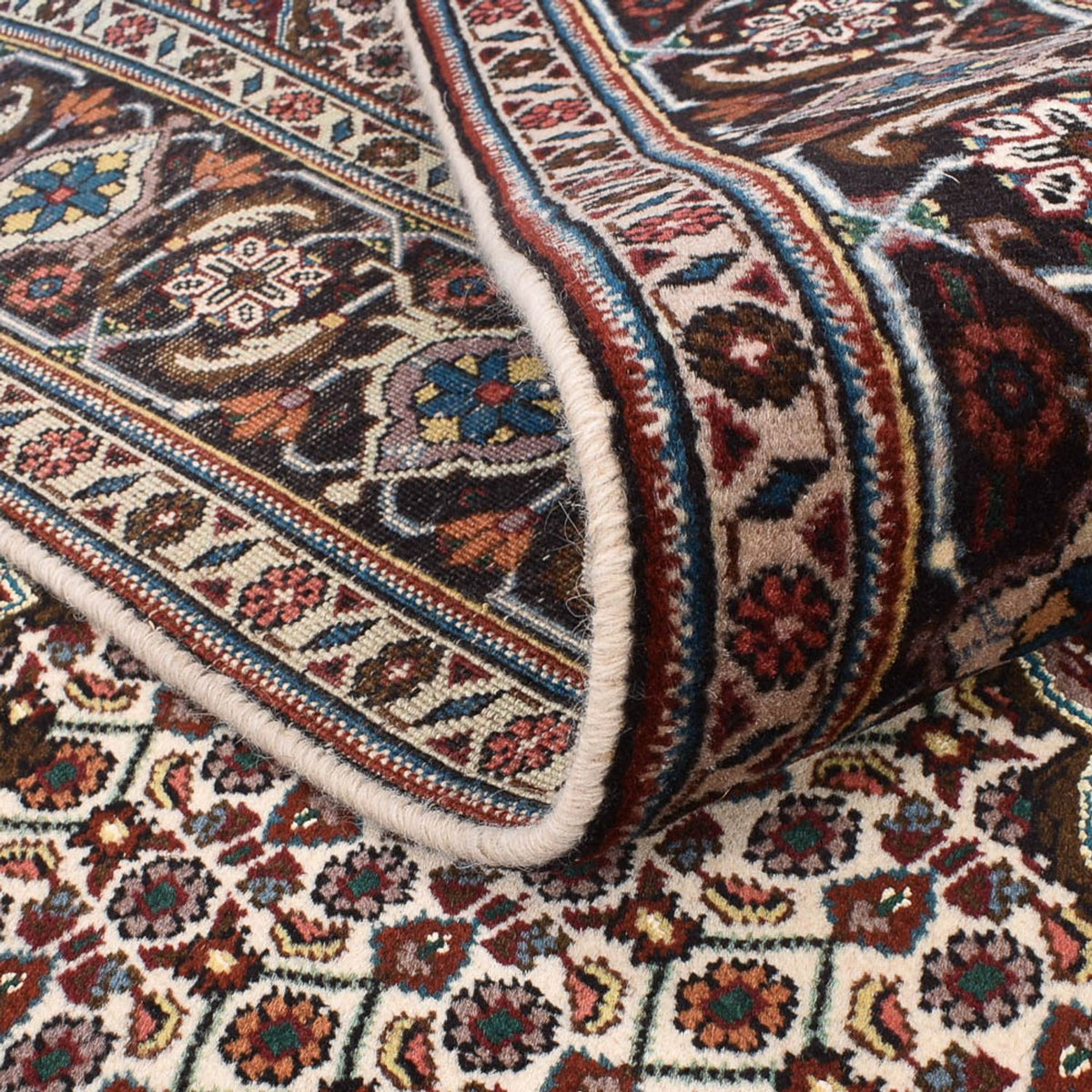 Dywan perski - Tabriz - Królewski kwadratowy  - 201 x 201 cm - jasnobrązowy