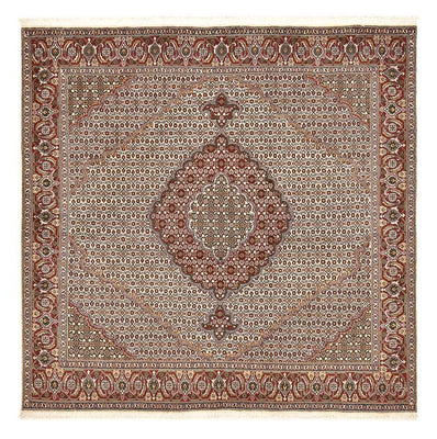 Dywan perski - Tabriz - Królewski kwadratowy  - 205 x 204 cm - jasnobrązowy