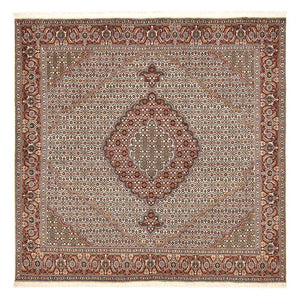 Dywan perski - Tabriz - Królewski kwadratowy  - 205 x 204 cm - jasnobrązowy
