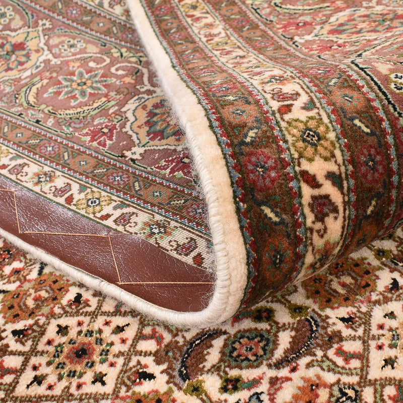 Dywan perski - Tabriz - Królewski kwadratowy  - 200 x 199 cm - ciemny beż