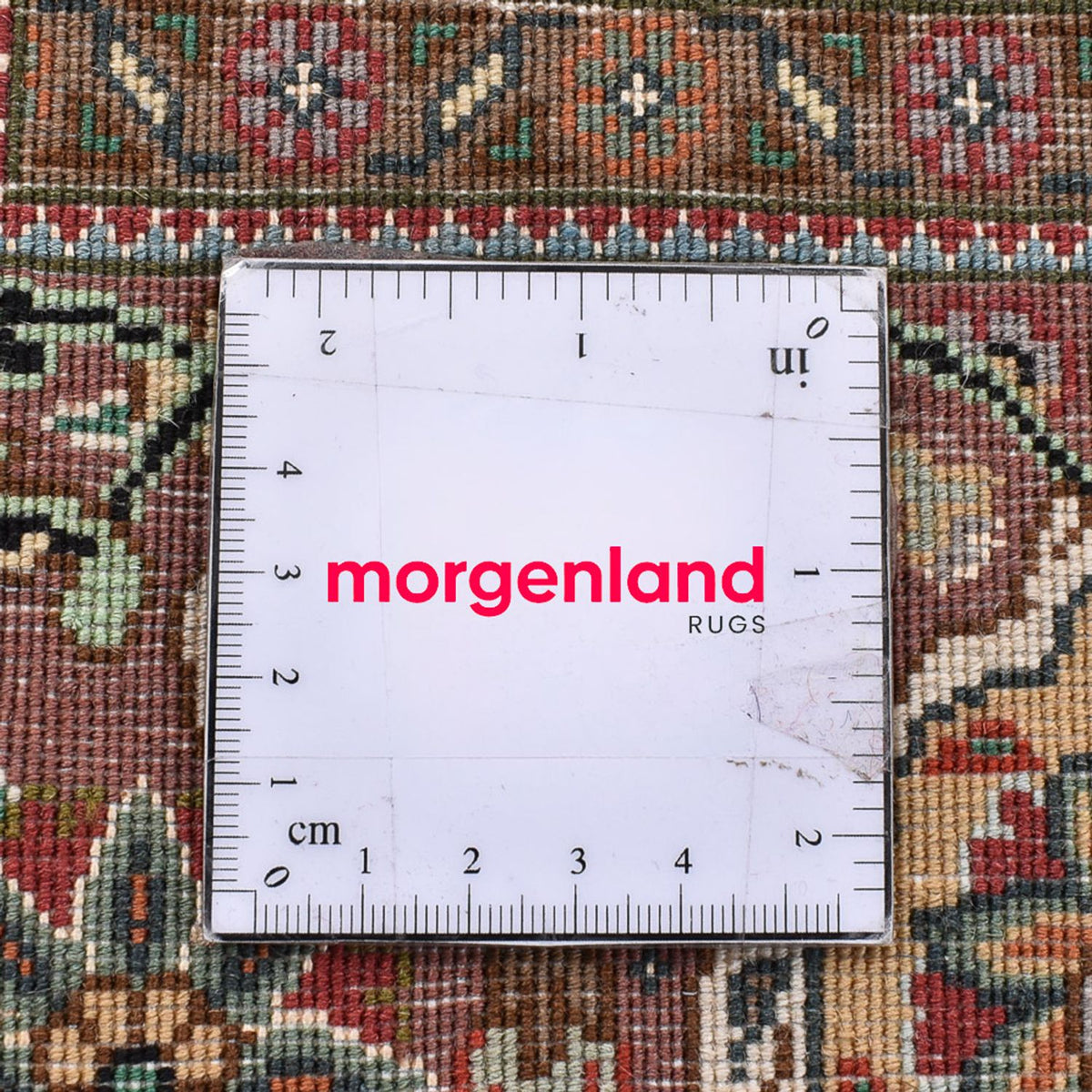 Dywan perski - Tabriz - Królewski kwadratowy  - 200 x 199 cm - ciemny beż