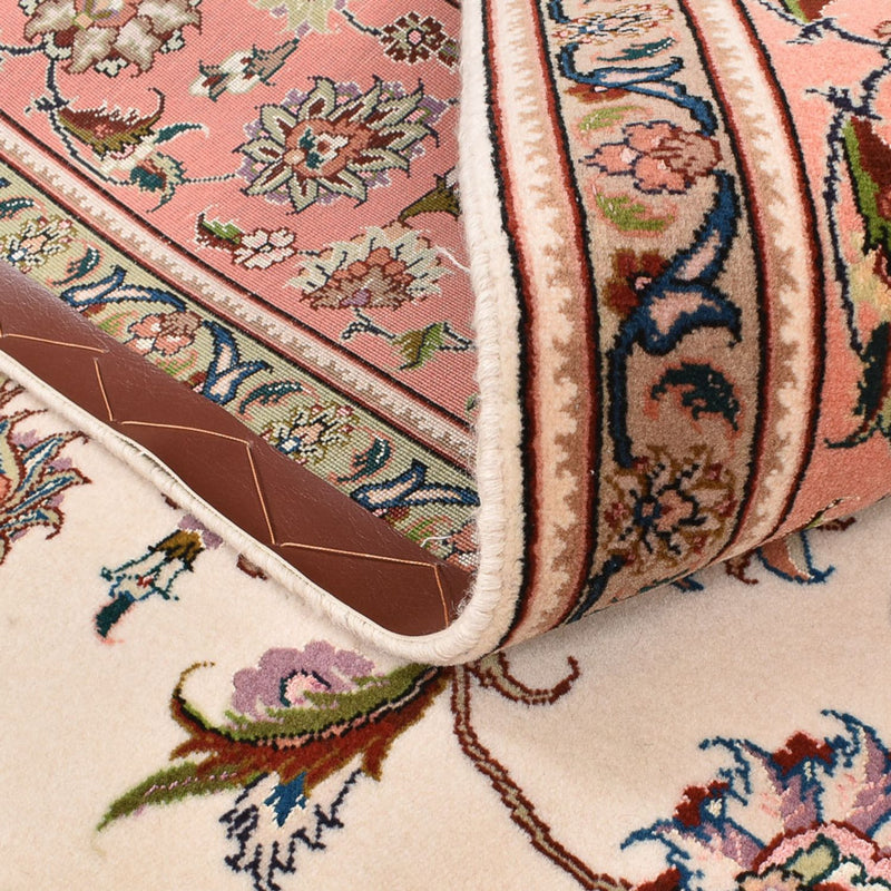 Dywan perski - Tabriz - Królewski kwadratowy  - 210 x 204 cm - jasny beż