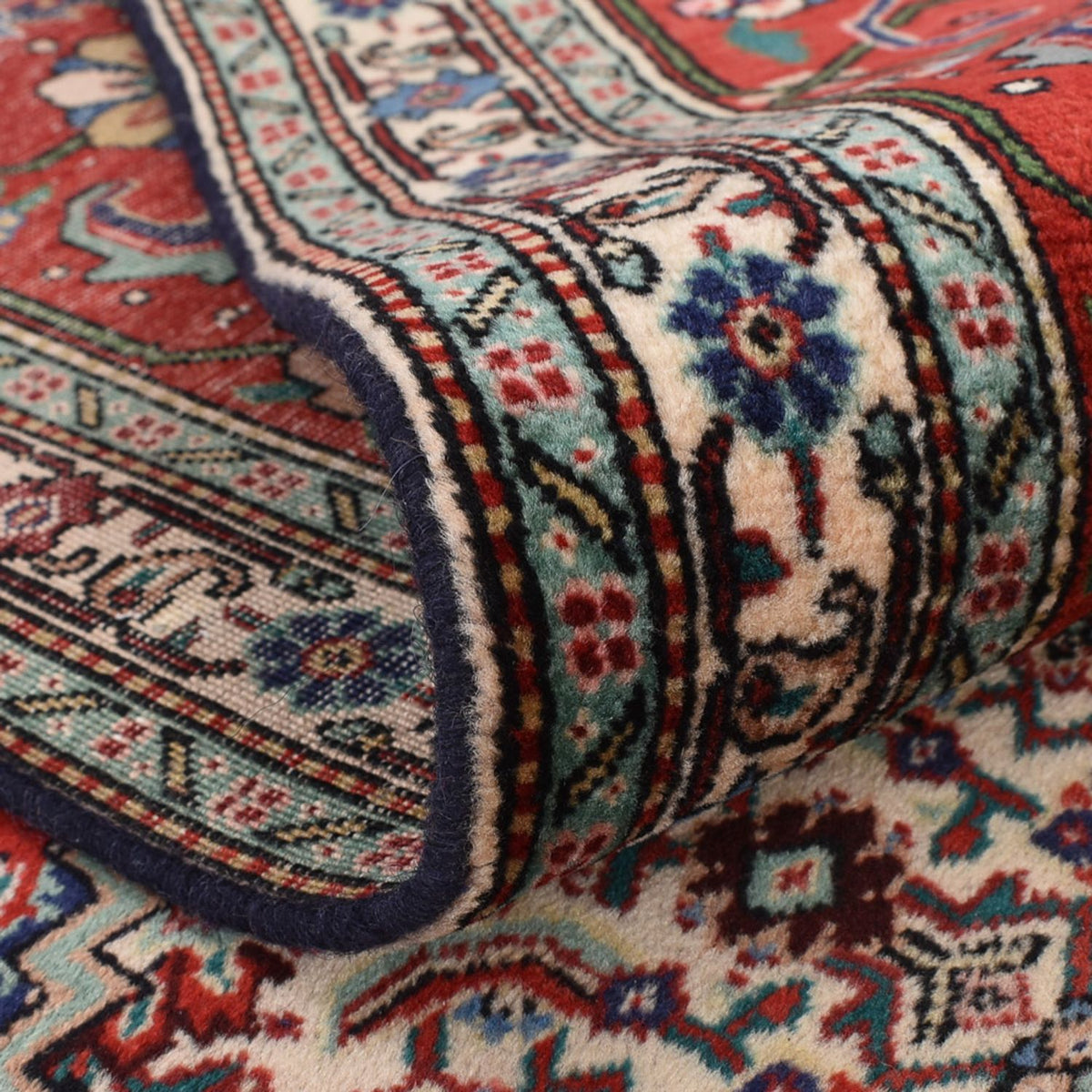 Dywan perski - Tabriz - Królewski - 394 x 300 cm - rdza