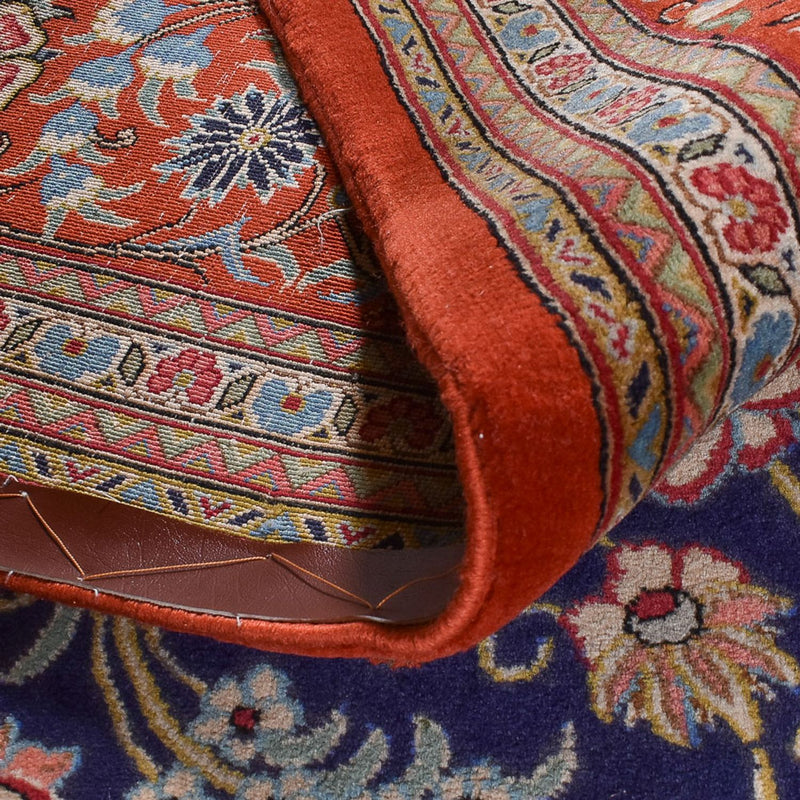 Dywan perski - Ghom - 345 x 250 cm - ciemnoniebieski