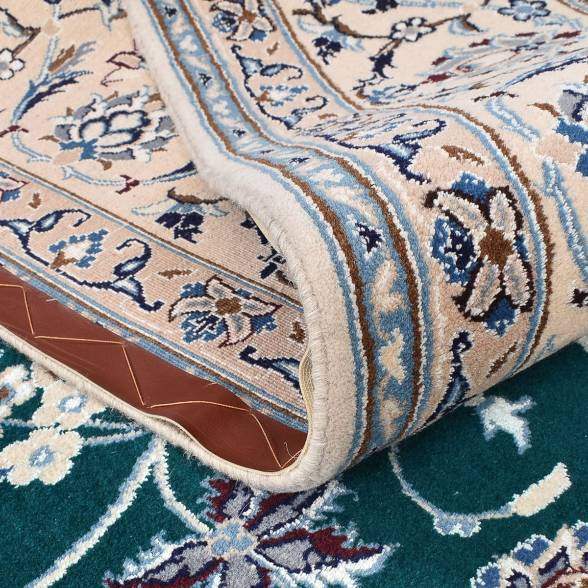 Dywan perski - Nain - Królewski - 254 x 198 cm - ciemna zieleń