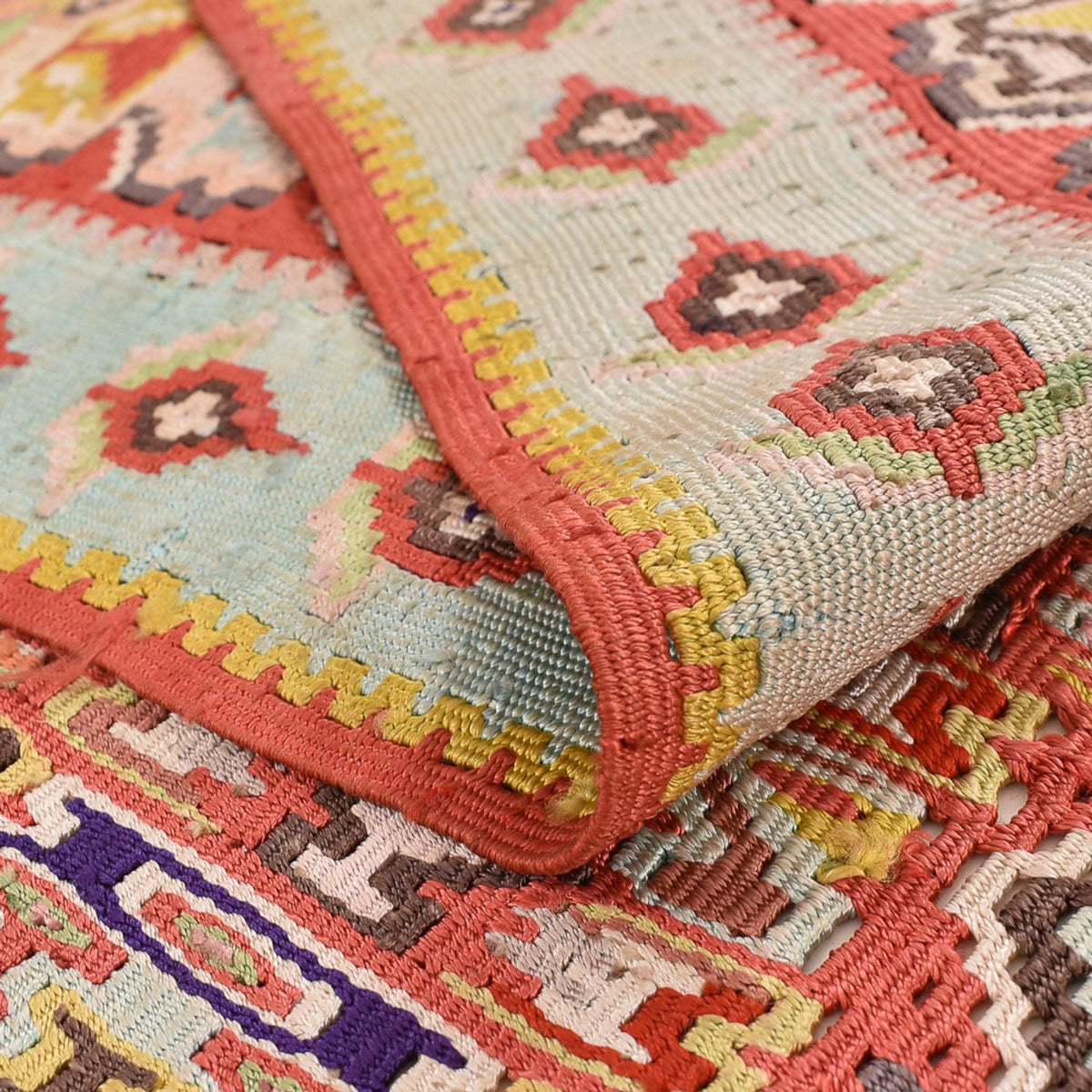 Dywan Kelim - Orientalny - 270 x 158 cm - jasna czerwień