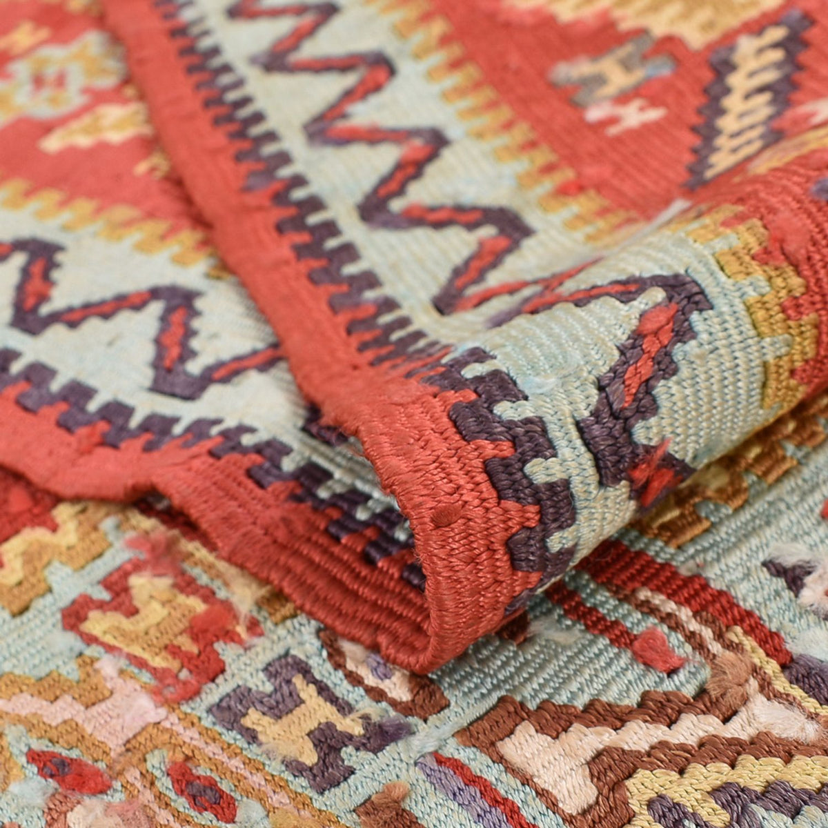 Dywan Kelim - Orientalny - 248 x 156 cm - jasna czerwień