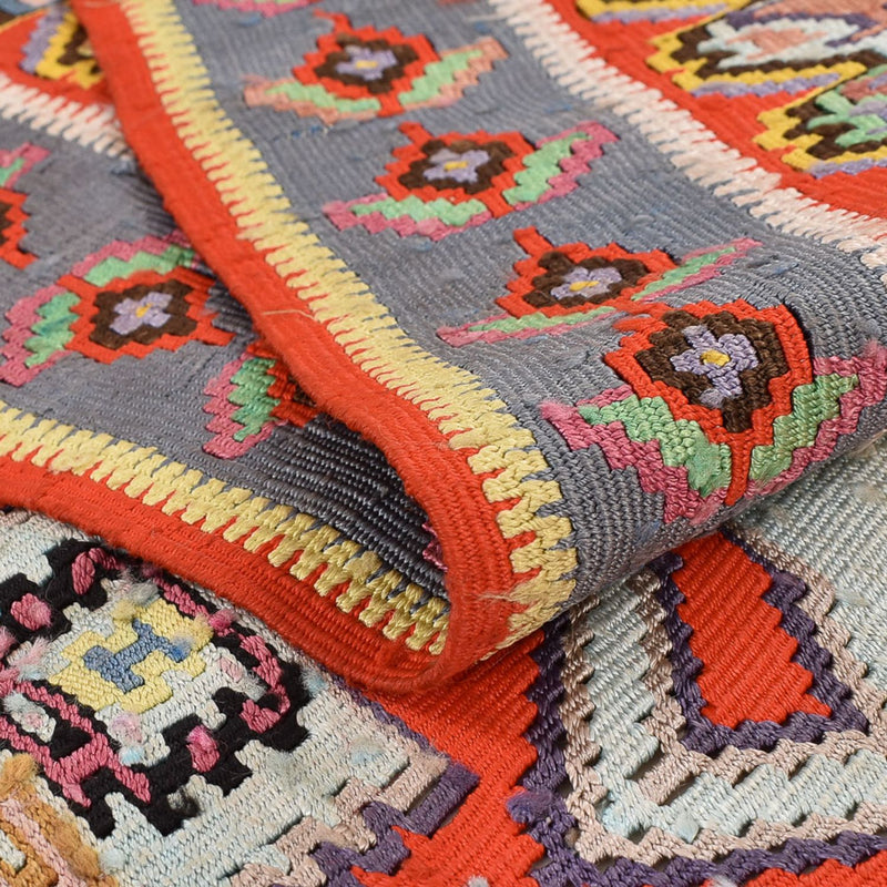 Dywan Kelim - Orientalny - 260 x 154 cm - czerwony