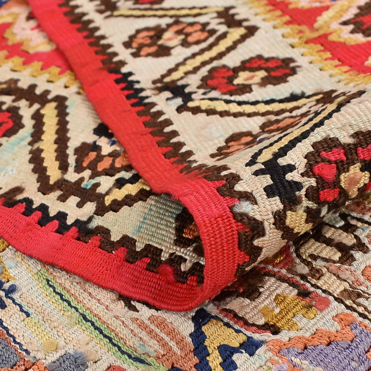 Dywan Kelim - Orientalny - 250 x 153 cm - jasna czerwień