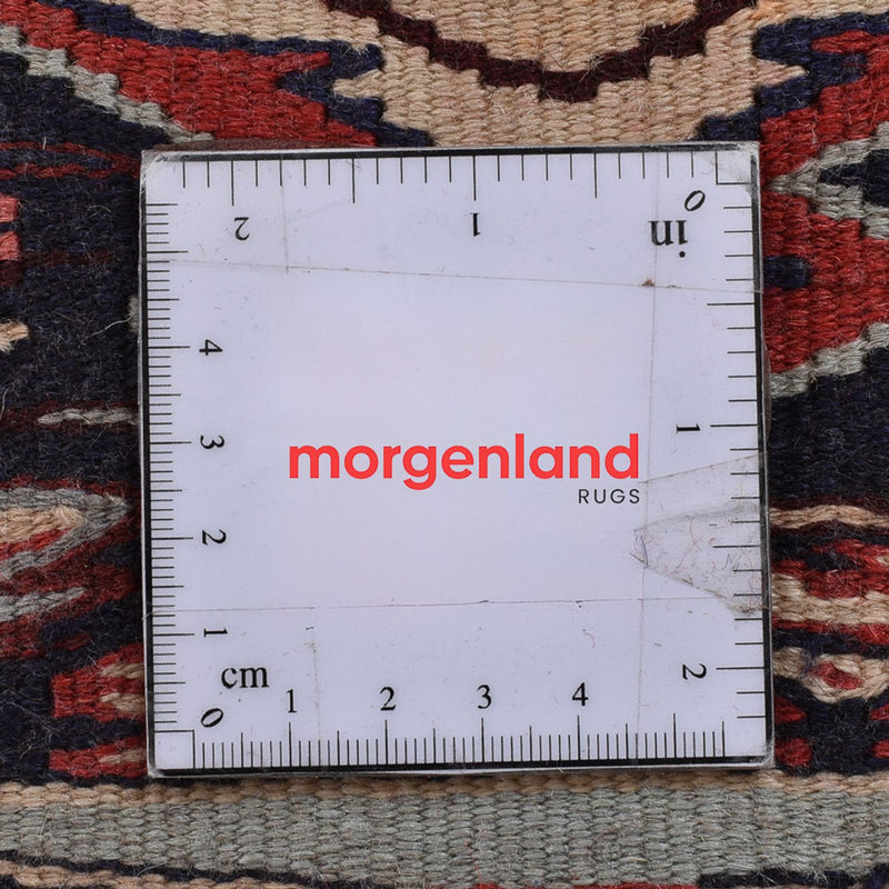 Biegacz Dywan Kelim - Orientalny - 395 x 85 cm - ciemny beż