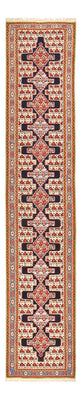 Biegacz Dywan Kelim - Orientalny - 415 x 85 cm - ciemnoniebieski