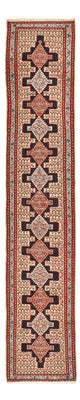 Biegacz Dywan Kelim - Orientalny - 395 x 87 cm - ciemnoniebieski