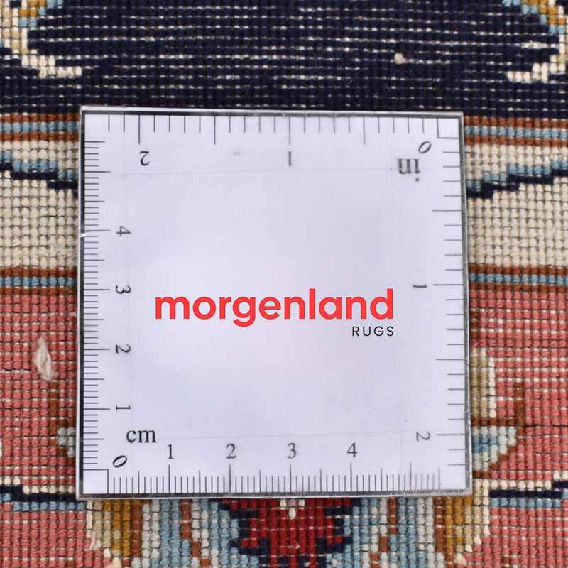 Biegacz Dywan perski - Tabriz - Królewski - 189 x 74 cm - ciemnoniebieski