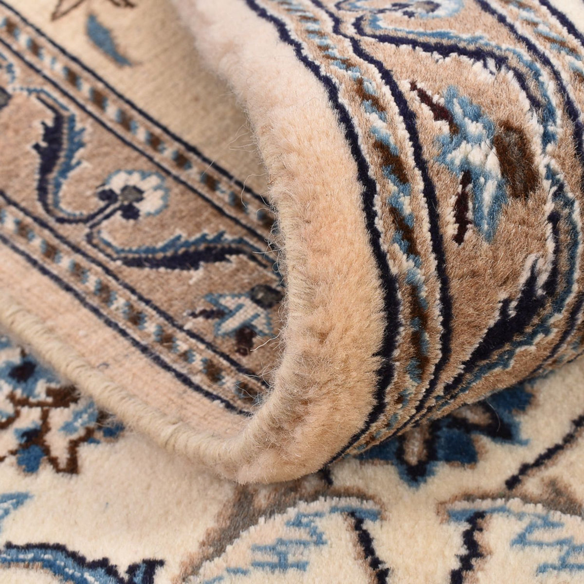 Biegacz Dywan perski - Nain - Królewski - 197 x 60 cm - kremowy