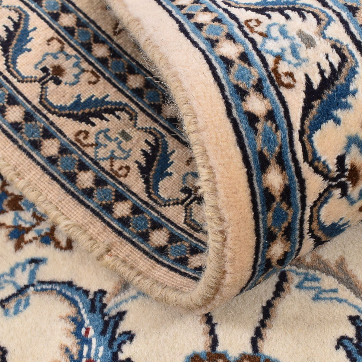 Biegacz Dywan perski - Nain - Królewski - 195 x 60 cm - kremowy