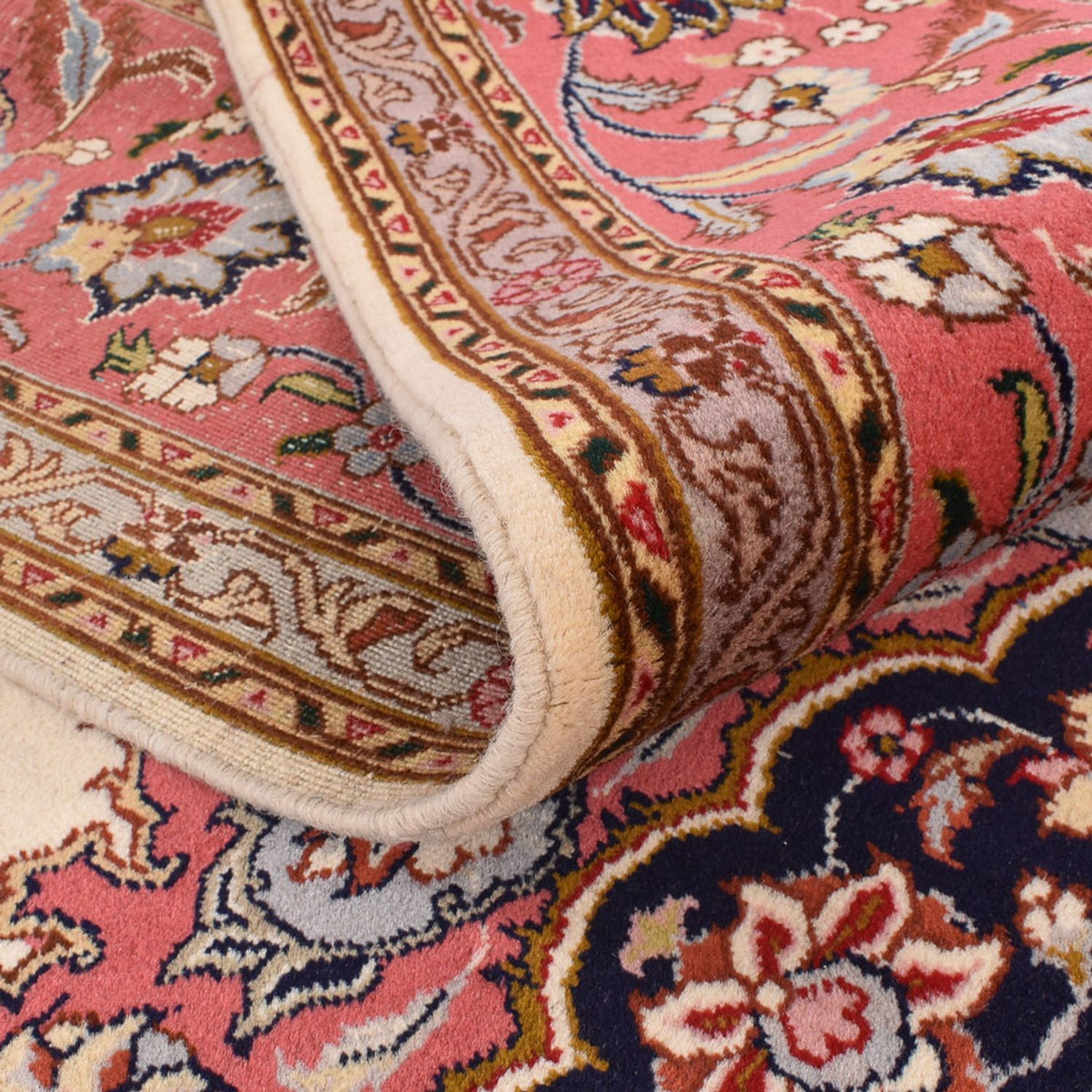 Dywan perski - Tabriz - Królewski - 325 x 246 cm - kremowy